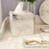 Florentine Wooden Accessories Marble Tissue Box